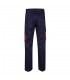VL HYPNOS Pantalon de sarga multibolsillos bicolor 200g m en algodon 35 y poliester 65