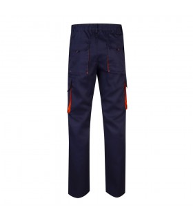 VL HYPNOS Pantalon de sarga multibolsillos bicolor 200g m en algodon 35 y poliester 65