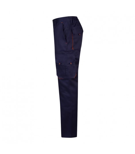 VL HYPNOS Pantalon de sarga multibolsillos bicolor 200g m en algodon 35 y poliester 65