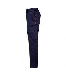 VL HYPNOS Pantalon de sarga multibolsillos bicolor 200g m en algodon 35 y poliester 65