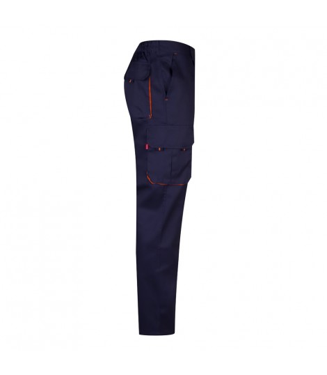 VL HYPNOS Pantalon de sarga multibolsillos bicolor 200g m en algodon 35 y poliester 65