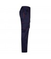 VL HYPNOS Pantalon de sarga multibolsillos bicolor 200g m en algodon 35 y poliester 65