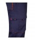 VL HYPNOS Pantalon de sarga multibolsillos bicolor 200g m en algodon 35 y poliester 65