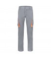 VL HYPNOS Pantalon de sarga multibolsillos bicolor 200g m en algodon 35 y poliester 65