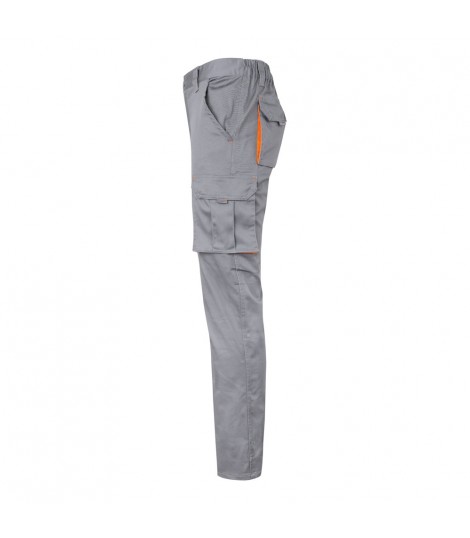 VL HYPNOS Pantalon de sarga multibolsillos bicolor 200g m en algodon 35 y poliester 65