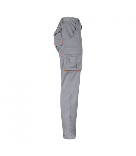 VL HYPNOS Pantalon de sarga multibolsillos bicolor 200g m en algodon 35 y poliester 65