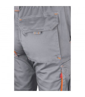 VL HYPNOS Pantalon de sarga multibolsillos bicolor 200g m en algodon 35 y poliester 65