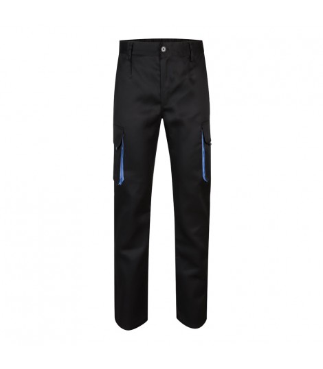 VL HYPNOS Pantalon de sarga multibolsillos bicolor 200g m en algodon 35 y poliester 65