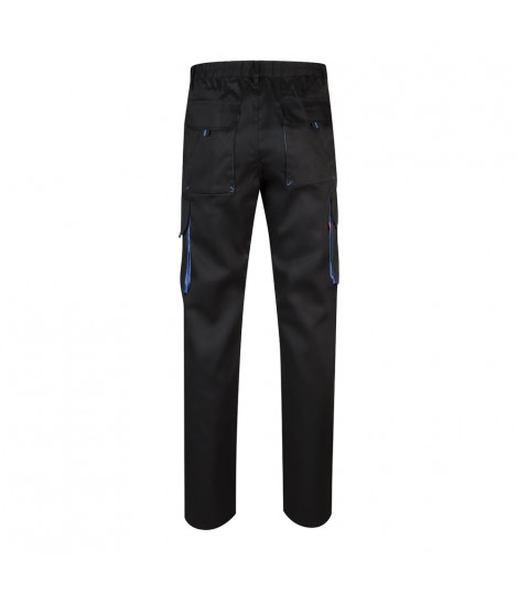 VL HYPNOS Pantalon de sarga multibolsillos bicolor 200g m en algodon 35 y poliester 65