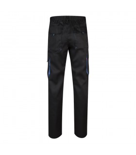 VL HYPNOS Pantalon de sarga multibolsillos bicolor 200g m en algodon 35 y poliester 65
