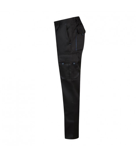 VL HYPNOS Pantalon de sarga multibolsillos bicolor 200g m en algodon 35 y poliester 65