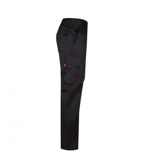 VL HYPNOS Pantalon de sarga multibolsillos bicolor 200g m en algodon 35 y poliester 65