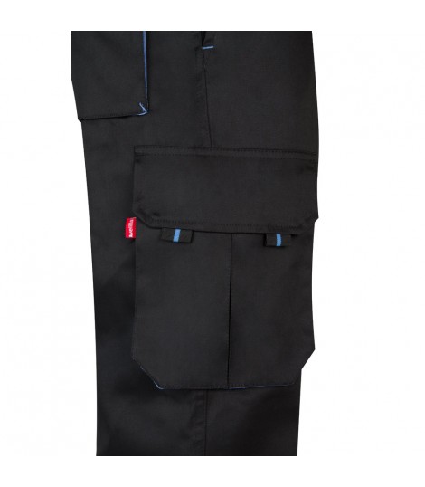 VL HYPNOS Pantalon de sarga multibolsillos bicolor 200g m en algodon 35 y poliester 65