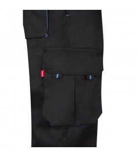 VL HYPNOS Pantalon de sarga multibolsillos bicolor 200g m en algodon 35 y poliester 65