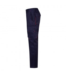 VL HYPNOS Pantalon de sarga multibolsillos bicolor 200g m en algodon 35 y poliester 65