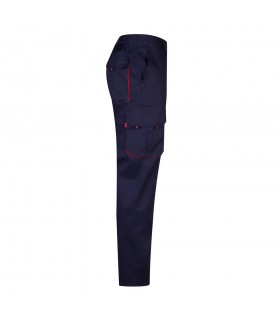 VL HYPNOS Pantalon de sarga multibolsillos bicolor 200g m en algodon 35 y poliester 65