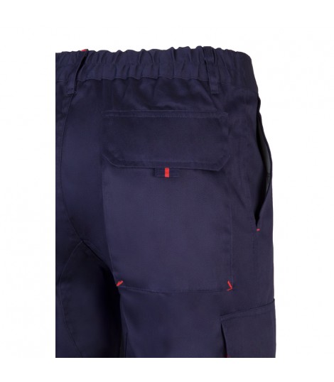 VL HYPNOS Pantalon de sarga multibolsillos bicolor 200g m en algodon 35 y poliester 65