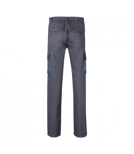 VL HYPNOS Pantalon de sarga multibolsillos bicolor 200g m en algodon 35 y poliester 65