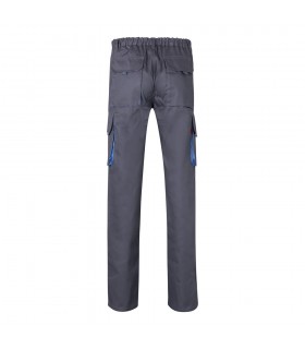 VL HYPNOS Pantalon de sarga multibolsillos bicolor 200g m en algodon 35 y poliester 65