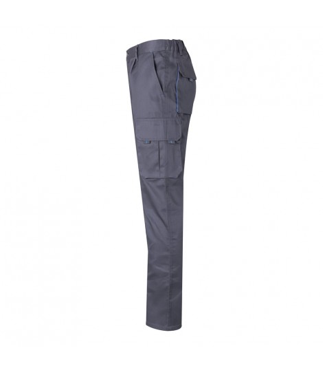 VL HYPNOS Pantalon de sarga multibolsillos bicolor 200g m en algodon 35 y poliester 65
