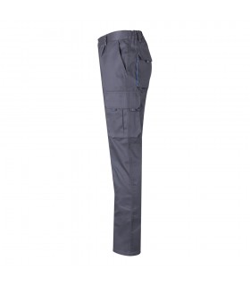 VL HYPNOS Pantalon de sarga multibolsillos bicolor 200g m en algodon 35 y poliester 65