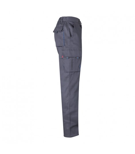 VL HYPNOS Pantalon de sarga multibolsillos bicolor 200g m en algodon 35 y poliester 65