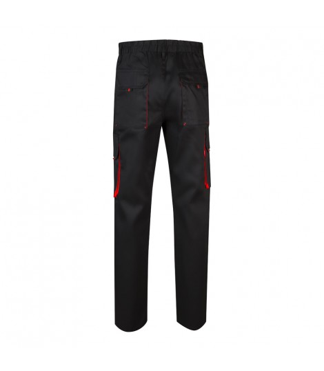 VL HYPNOS Pantalon de sarga multibolsillos bicolor 200g m en algodon 35 y poliester 65