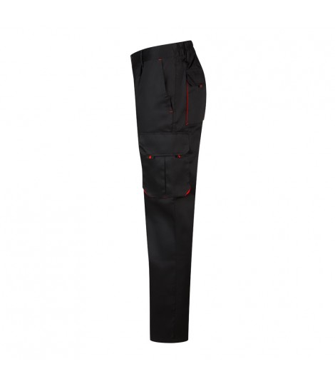 VL HYPNOS Pantalon de sarga multibolsillos bicolor 200g m en algodon 35 y poliester 65