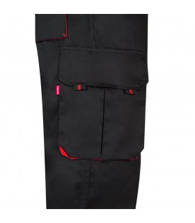 VL HYPNOS Pantalon de sarga multibolsillos bicolor 200g m en algodon 35 y poliester 65