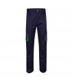 VL HYPNOS Pantalon de sarga multibolsillos bicolor 200g m en algodon 35 y poliester 65