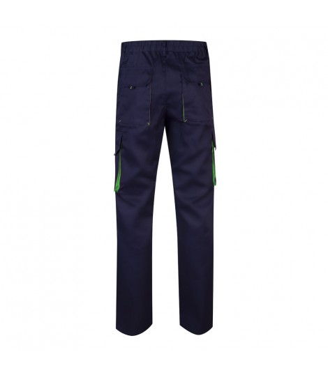 VL HYPNOS Pantalon de sarga multibolsillos bicolor 200g m en algodon 35 y poliester 65