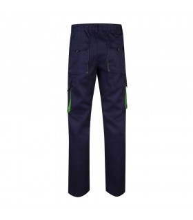 VL HYPNOS Pantalon de sarga multibolsillos bicolor 200g m en algodon 35 y poliester 65
