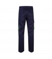 VL HYPNOS Pantalon de sarga multibolsillos bicolor 200g m en algodon 35 y poliester 65