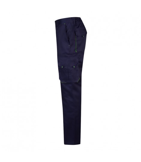 VL HYPNOS Pantalon de sarga multibolsillos bicolor 200g m en algodon 35 y poliester 65