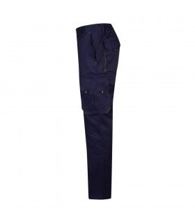 VL HYPNOS Pantalon de sarga multibolsillos bicolor 200g m en algodon 35 y poliester 65