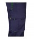 VL HYPNOS Pantalon de sarga multibolsillos bicolor 200g m en algodon 35 y poliester 65