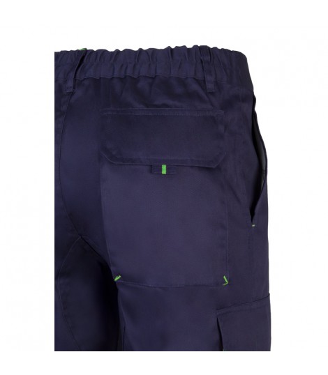 VL HYPNOS Pantalon de sarga multibolsillos bicolor 200g m en algodon 35 y poliester 65