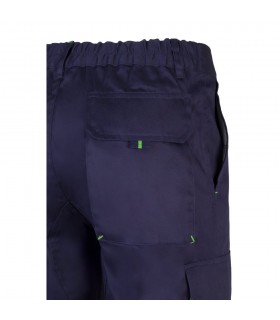 VL HYPNOS Pantalon de sarga multibolsillos bicolor 200g m en algodon 35 y poliester 65