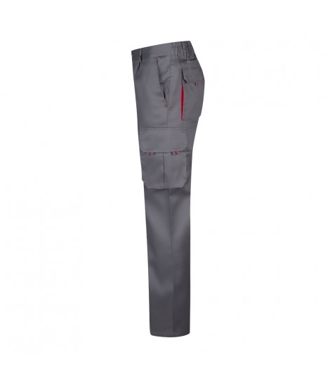 VL HYPNOS Pantalon de sarga multibolsillos bicolor 200g m en algodon 35 y poliester 65