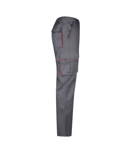 VL HYPNOS Pantalon de sarga multibolsillos bicolor 200g m en algodon 35 y poliester 65