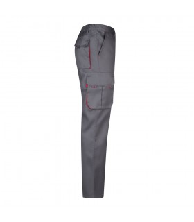 VL HYPNOS Pantalon de sarga multibolsillos bicolor 200g m en algodon 35 y poliester 65