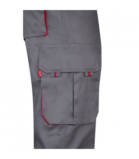VL HYPNOS Pantalon de sarga multibolsillos bicolor 200g m en algodon 35 y poliester 65