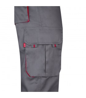 VL HYPNOS Pantalon de sarga multibolsillos bicolor 200g m en algodon 35 y poliester 65