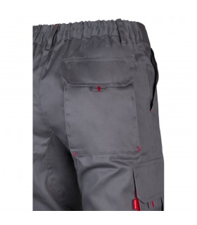 VL HYPNOS Pantalon de sarga multibolsillos bicolor 200g m en algodon 35 y poliester 65