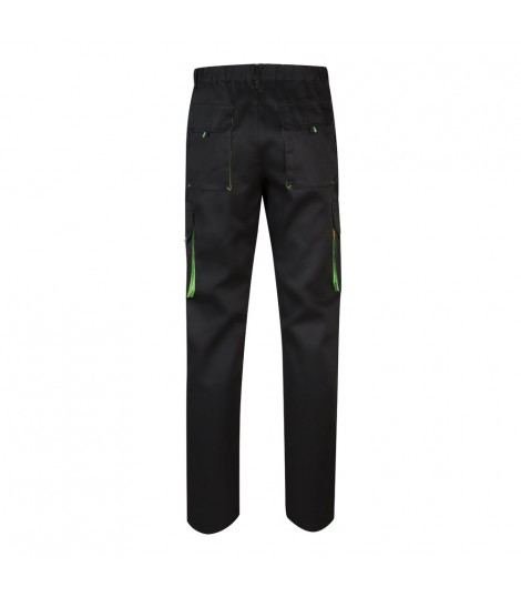 VL HYPNOS Pantalon de sarga multibolsillos bicolor 200g m en algodon 35 y poliester 65