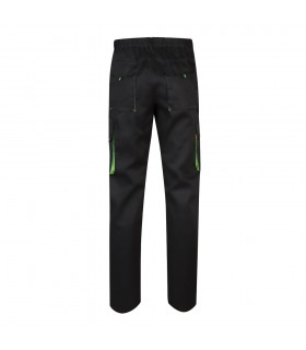 VL HYPNOS Pantalon de sarga multibolsillos bicolor 200g m en algodon 35 y poliester 65
