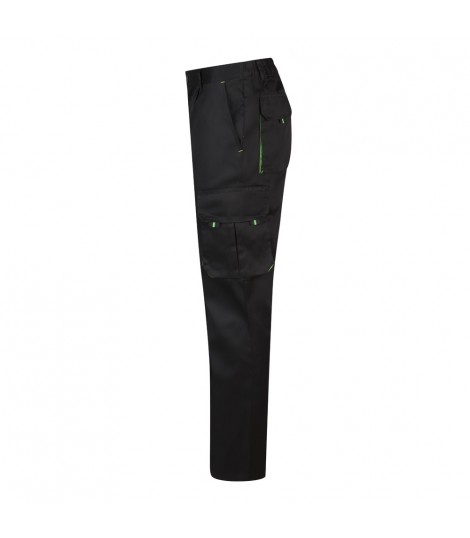 VL HYPNOS Pantalon de sarga multibolsillos bicolor 200g m en algodon 35 y poliester 65