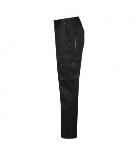 VL HYPNOS Pantalon de sarga multibolsillos bicolor 200g m en algodon 35 y poliester 65