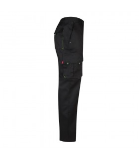 VL HYPNOS Pantalon de sarga multibolsillos bicolor 200g m en algodon 35 y poliester 65