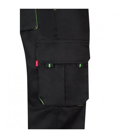 VL HYPNOS Pantalon de sarga multibolsillos bicolor 200g m en algodon 35 y poliester 65
